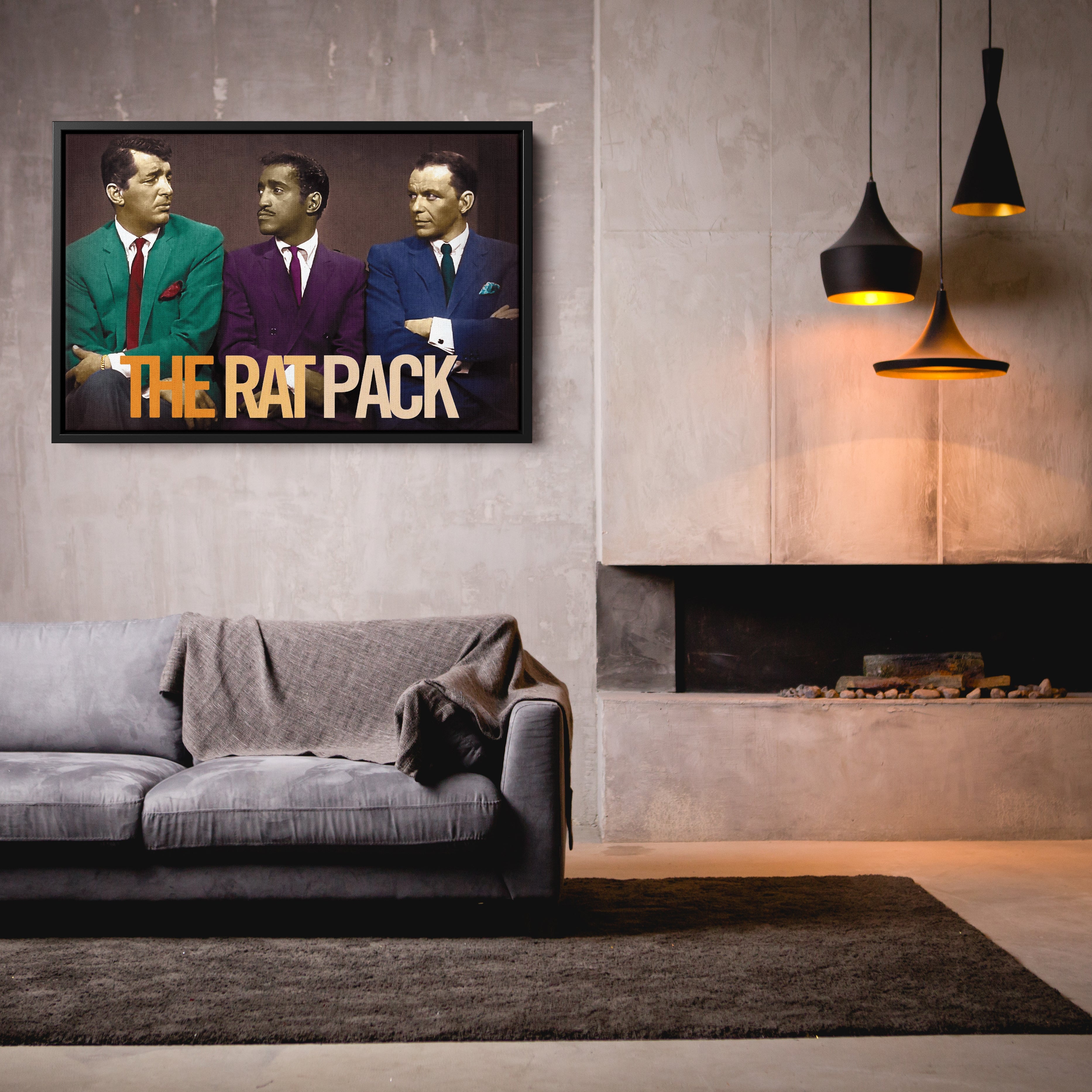Rat Pack Canvas – Sinatra & Dean Classic Wall Art Decor