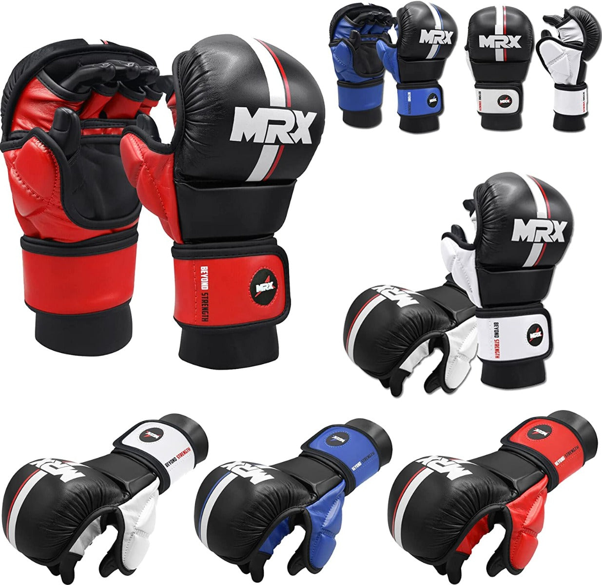 MRX Men’s Boxing Sparring Shooter Gloves Training MMA Kickboxing Punching