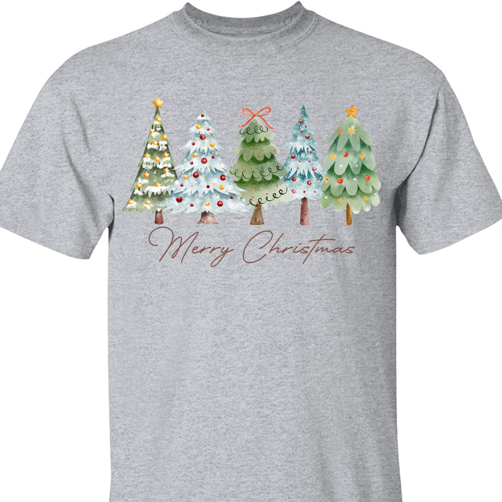 Merry Christmas Shirt, Vintage Xmas Holiday Sweater, Christmas Tree Sweatshirt T1639