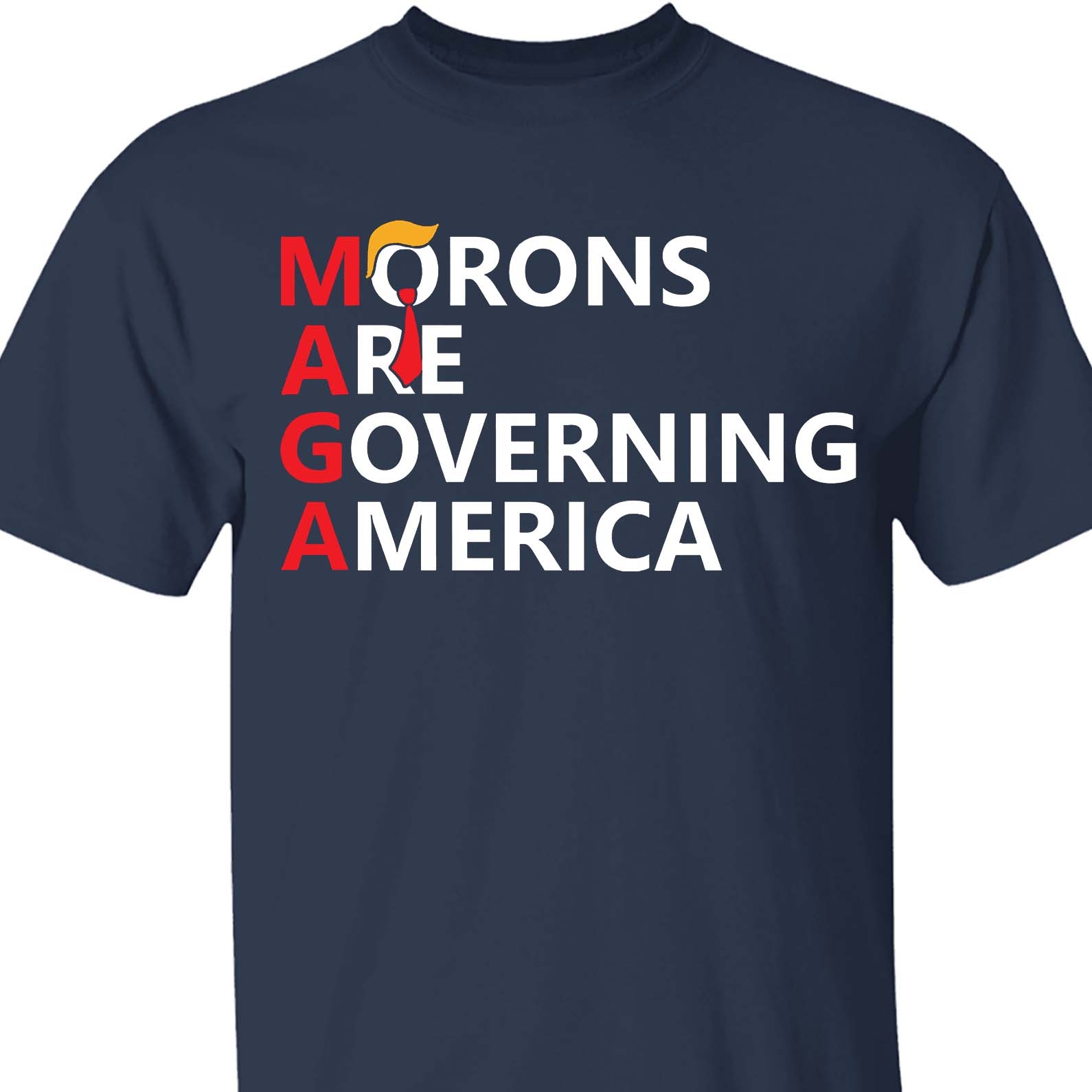 Morons Are Governing America Shirt – 8647 Anti Trump Political Protest Tee, Resist Statement Dark Shirt 682184