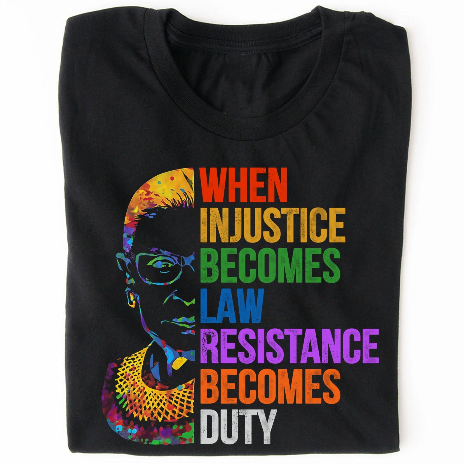 When Injustice Becomes Law Resistance Becomes Duty Shirt, 8647 Anti Trump Protest Tee, Political Protest Dark Shirt 682174