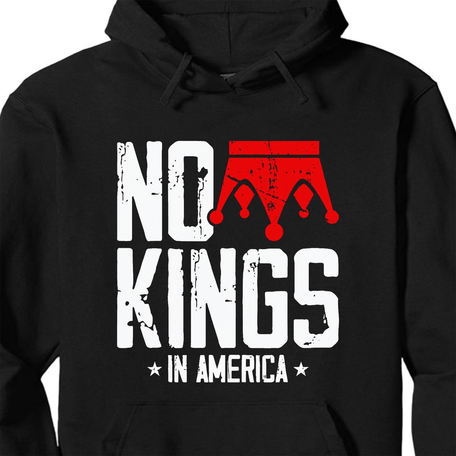 No King in America Shirt, Vintage Patriotic Tee, Anti Trump Anti MAGA Dark Shirt 682474