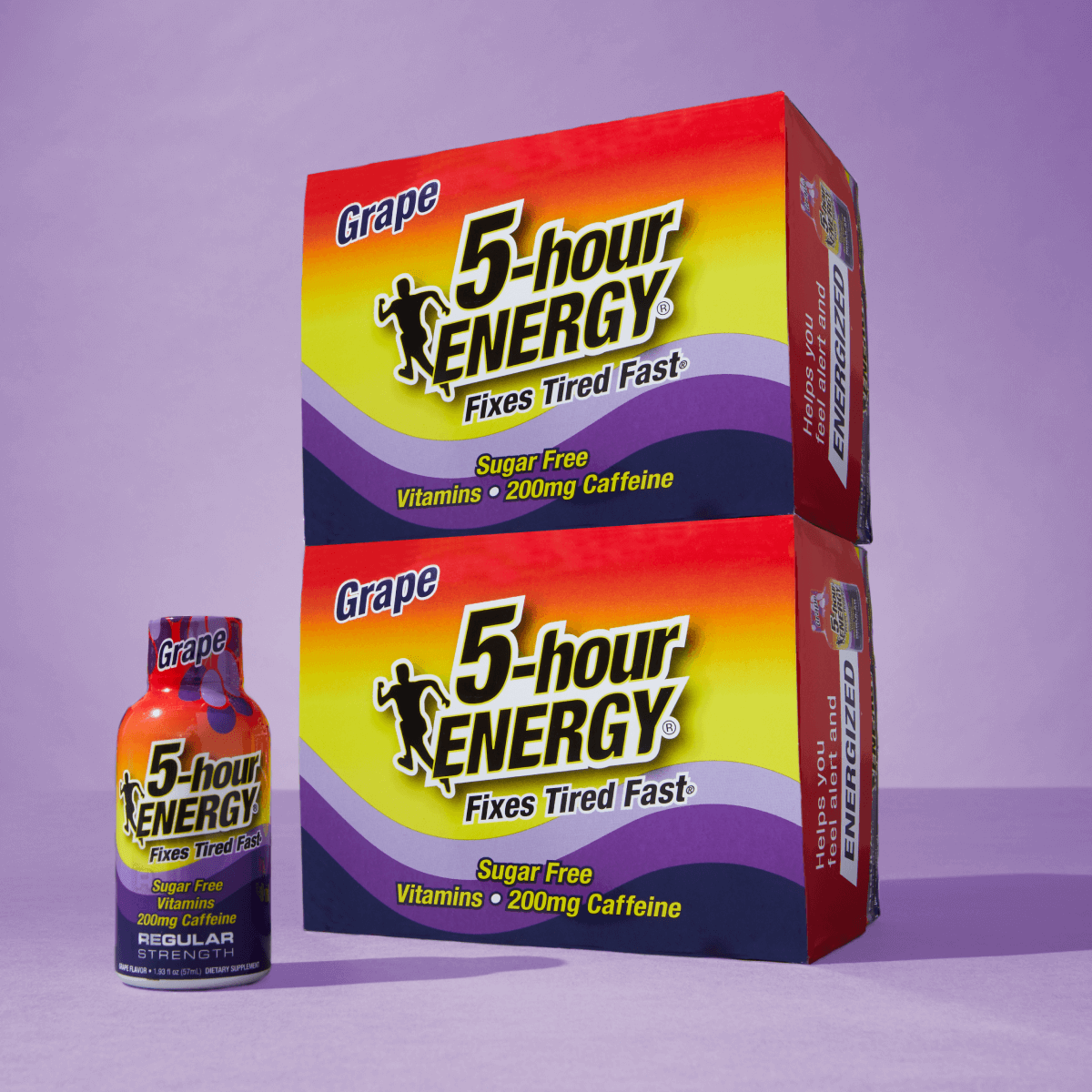24 Pack 5-hour ENERGY Regular Strength Shots, Grape Flavor 1.93 Fl Oz