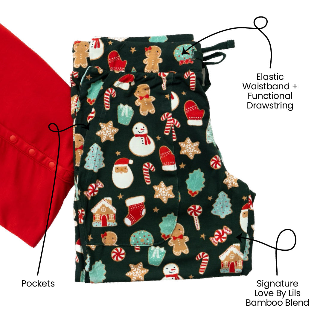 Scarlett Christmas Cookies Bamboo Women's Lounge Pants