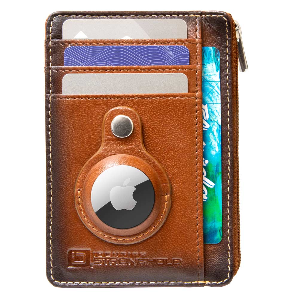 RFID Secure Slim Leather AirTag Wallet