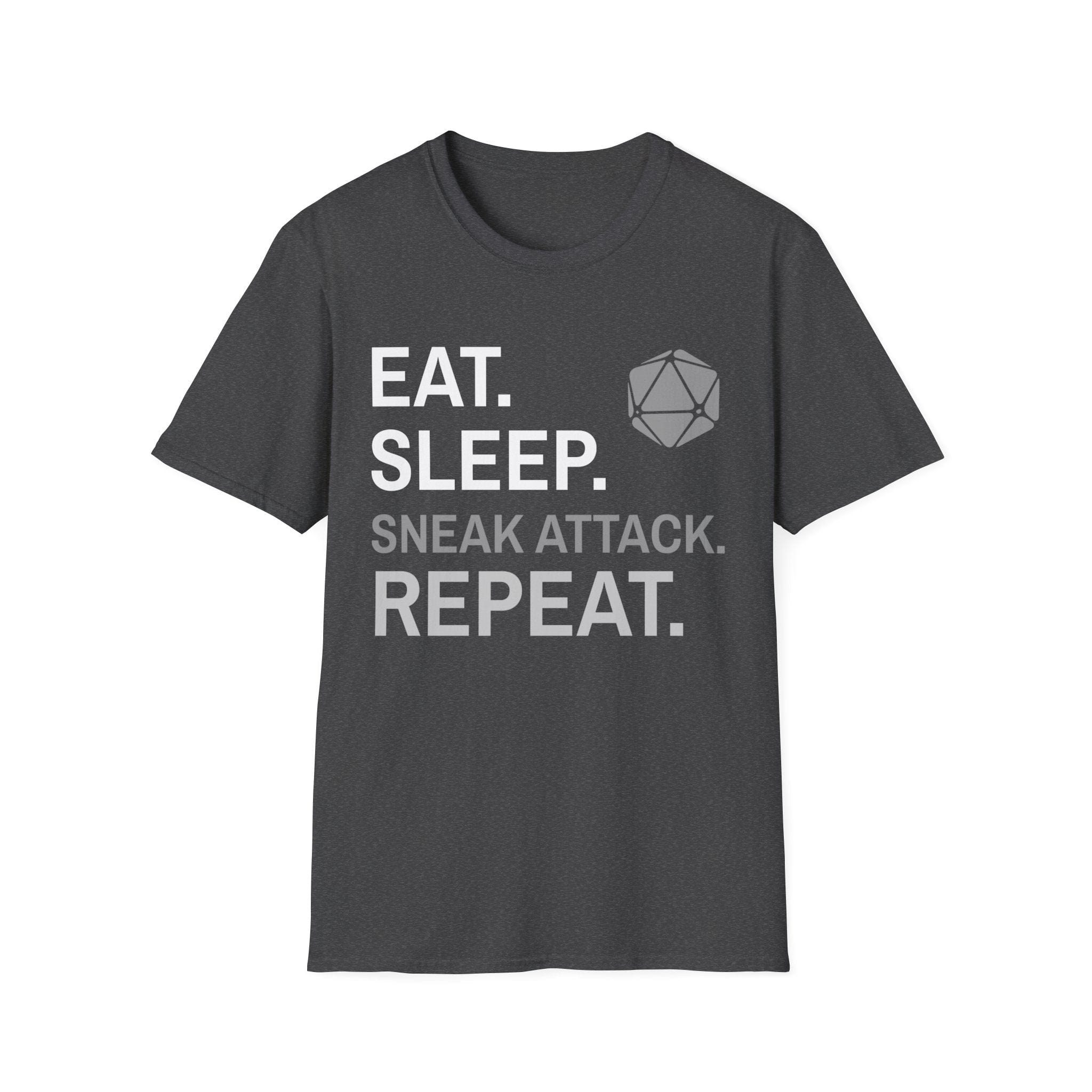 Rogue T-Shirt – 'Eat, Sleep, Sneak Attack, Repeat'