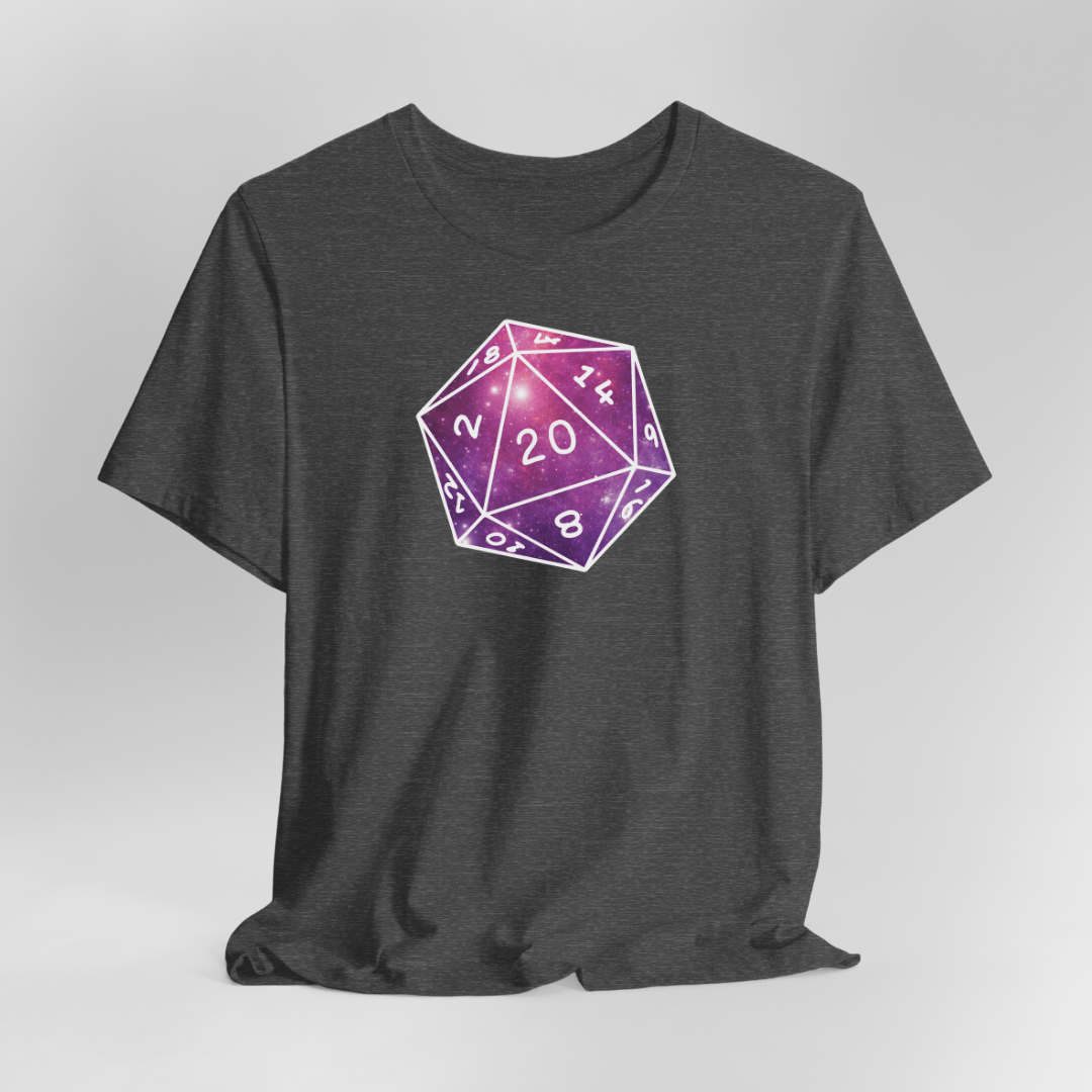 Stars Nebula D20 Dice Shirt