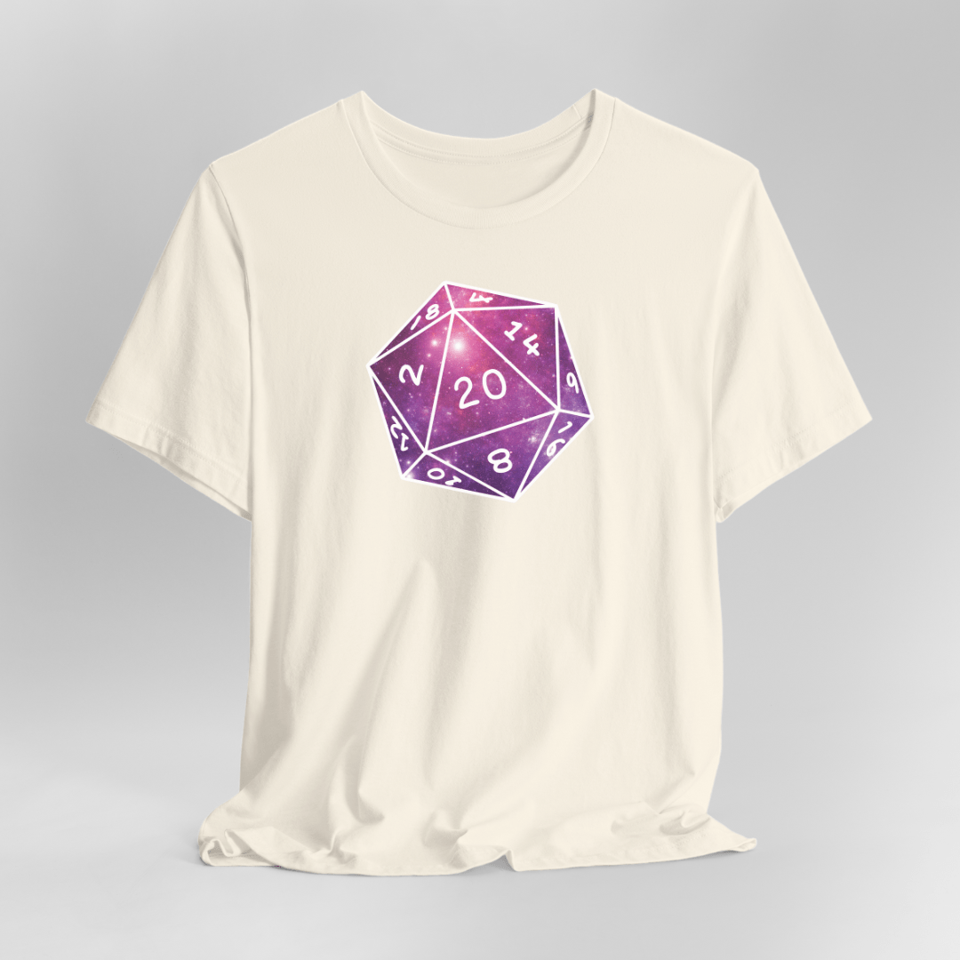 Stars Nebula D20 Dice Shirt