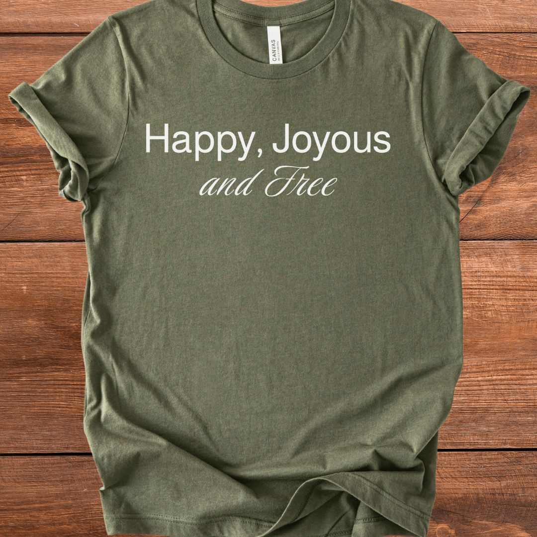 Vintage Blend Recovery T-Shirt | Inspiring Sobriety |  Happy, Joyous and Free